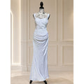 WG007 Size 4 Bright White Sparkle Corset Mermaid Wedding Gown NWT
