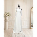 WG014 Lulus Radiant Romance White Tie-Strap Wedding Gown Size L NWT