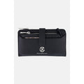 W006 CXL Christian Lacroix Bryce Pebble Black ID Fold Zipper Wallet NWT