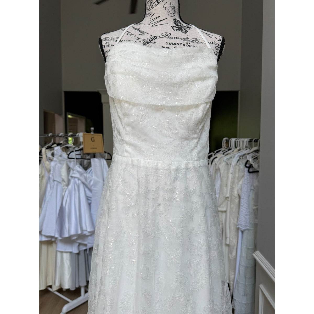 WG020 WENKAFO NWT Size 14 Convertible Tie-Shoulder Formal Gown