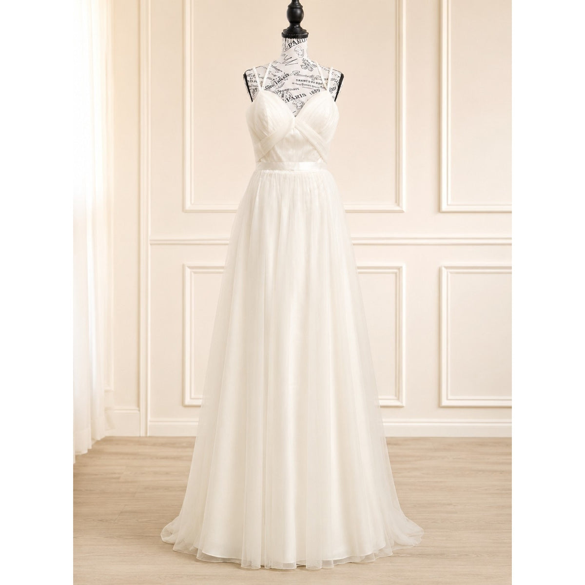 WG005 Adagio Size 14 Ivory Tulle A-Line Bridal Bridesmaid Gown New with Tags