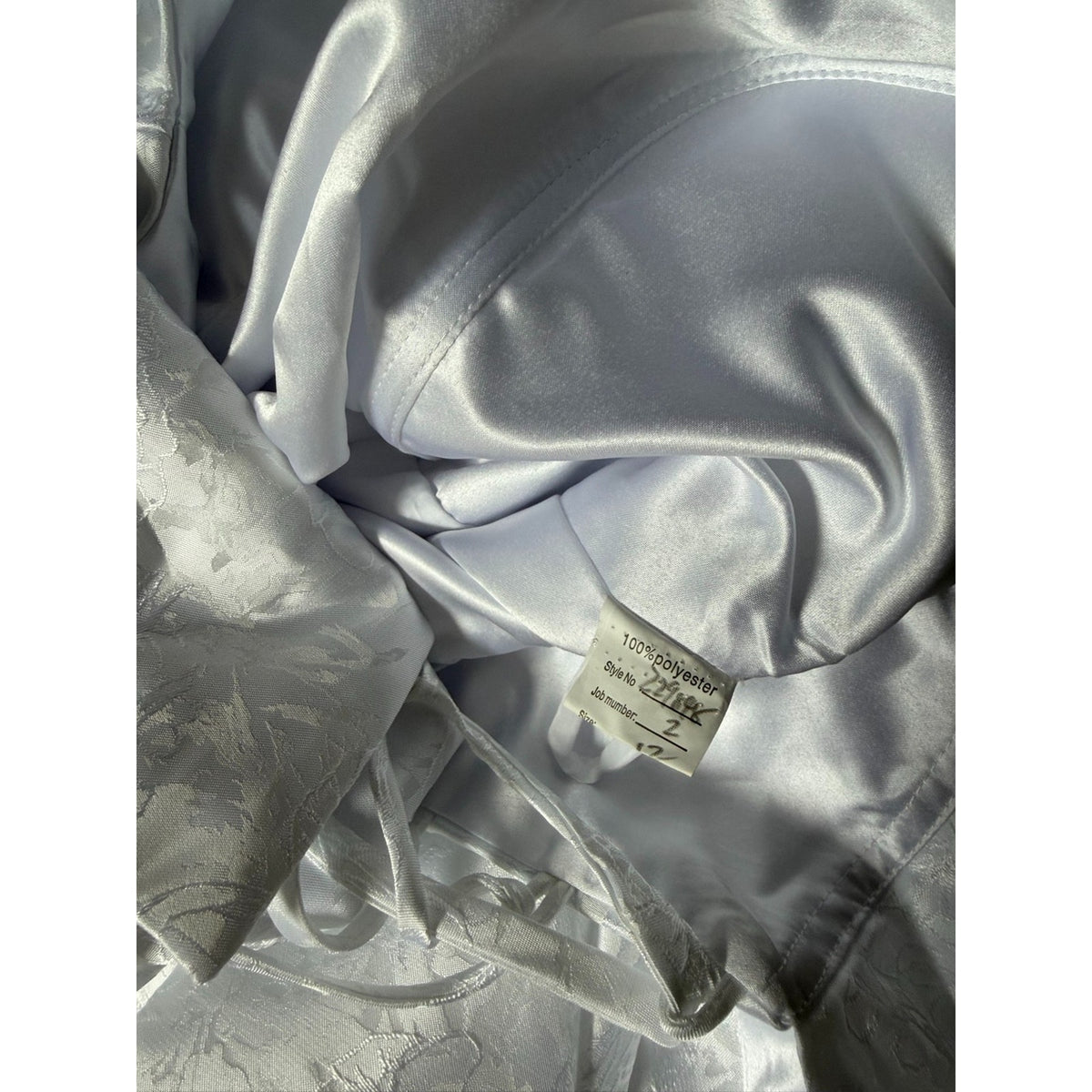 WG013 Size 12 White Off-the-Shoulder A-Line Wedding Gown NWD